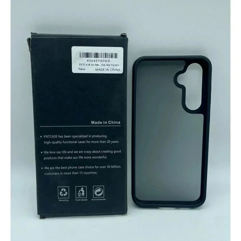 Black Translucent Back Case for Samsung Galaxy S23 FE Ultra‎ 6.4” Military Grade